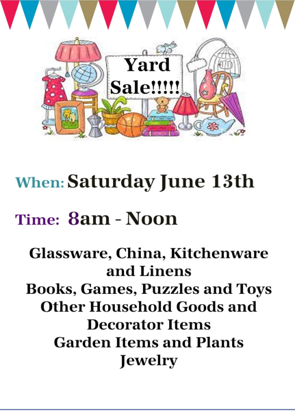 Yard Sale poster 2026.