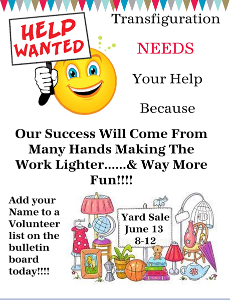 Yard sale help 2026.